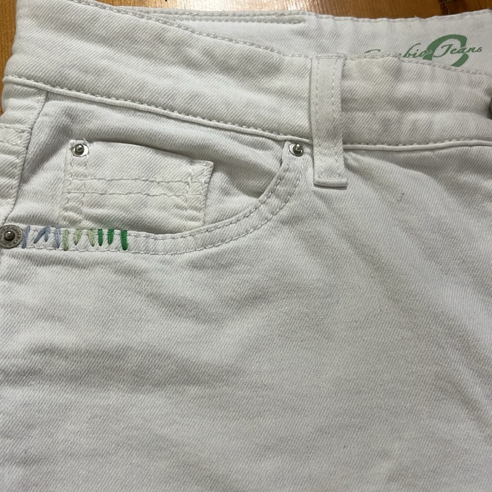 CAMBIO PREMIUM JEANS "Norah" Limited Edition Comfy White Midrise ankle cut - Picture 2 of 9